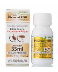 Pirazol Top 35ml - Solução Oleosa - Elimina Carrapatos e Pulgas - Agro Rei 