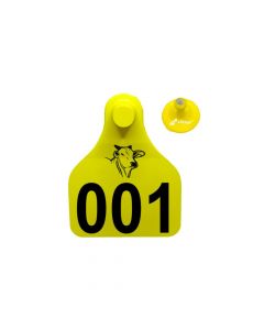 BRINCO GRANDE PERSONALIZADO IDENTIFICAÇÃO ANIMAL ALLTAGS - 50 UNIDADES 
