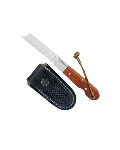 Canivete Cimo Inox com Cabo de Madeira e Bainha