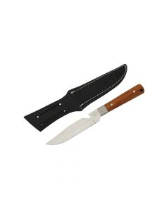 Faca Cimo 1655/5 Inox - Cabo de Inox e Madeira com Bainha