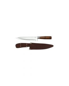 Faca Cimo 2350/8 Inox com Cabo de Madeira e Bainha