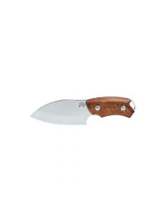 Faca Cimo Braba II Inox com Cabo de Madeira e Bainha