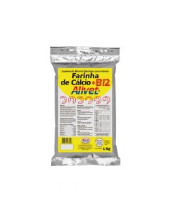Farinha de Cálcio B12 1kg - Suplemento para Animais - Alivet