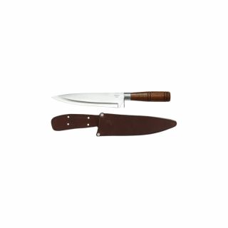 Faca Cimo 2350/8 Inox com Cabo de Madeira e Bainha