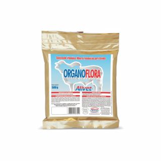 ORGANOFLORA 500g - Suplemento Vitamínico Mineral para Animais - Alivet