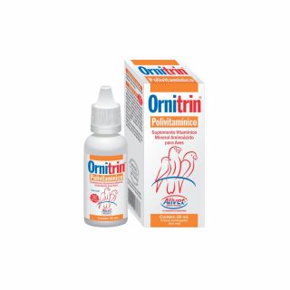 Ornitrin Polivitamínico - Suplemento Vitamínico Mineral para Aves - Alivet